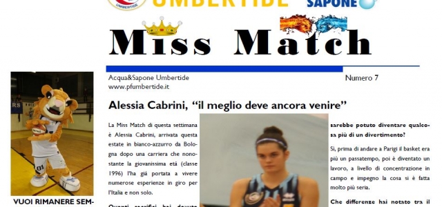 Miss Match n.7, protagonista Alessia Cabrini